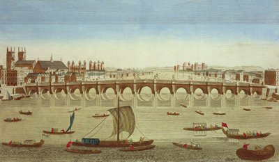 View of Westminster Bridge from the North by French School